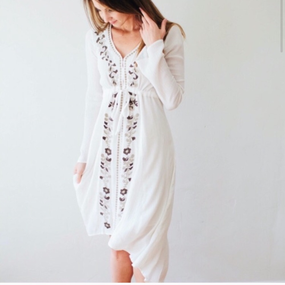 Gauzy hi-low Nursing Friendly Dress